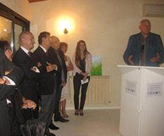 Inauguration de l'Auberge Solidaire par Andr DAGUIN