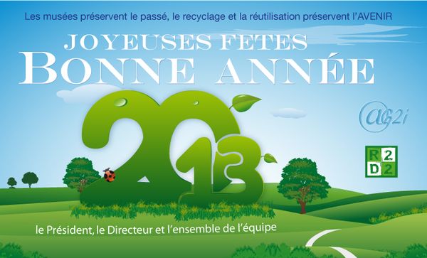 Voeux 2013 : les muses prservent le pass, le recyclage et la rutilisation  prservent l'avenir